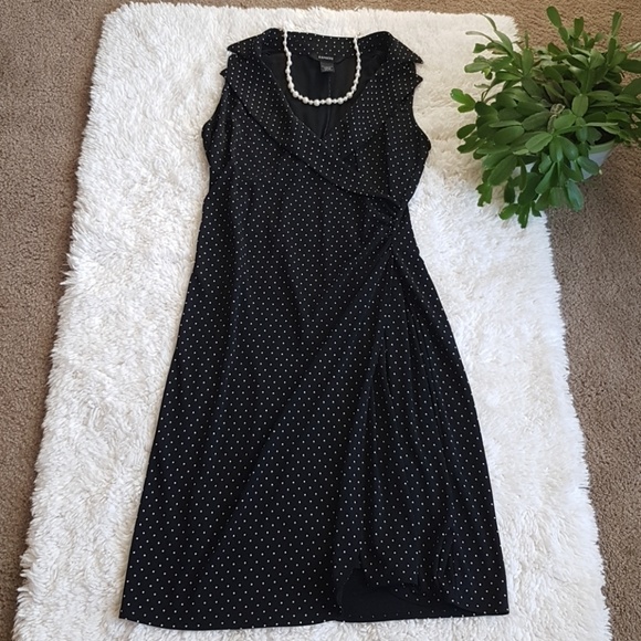 Express Dresses & Skirts - Express Polka dot overlap dress, size Large 13/14